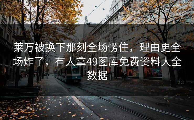 莱万被换下那刻全场愣住，理由更全场炸了，有人拿49图库免费资料大全数据