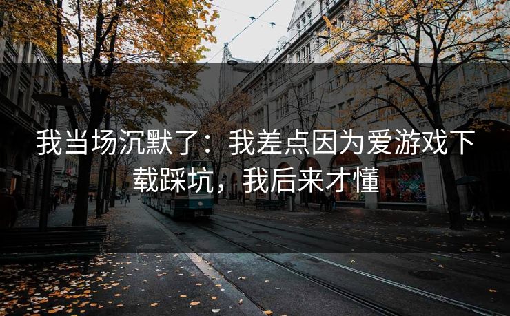 我当场沉默了：我差点因为爱游戏下载踩坑，我后来才懂